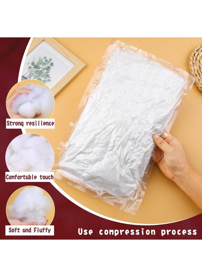 Butuze BUTUZE 5.29oz/150g Polyfill Stuffing Fiber Fill, White Premium Fiberfill Stuffing for Craft, High Resilience Crochet Stuffing, Stuffing for Stuffed Animals, Cotton Batting, Recyclable  - Image 3