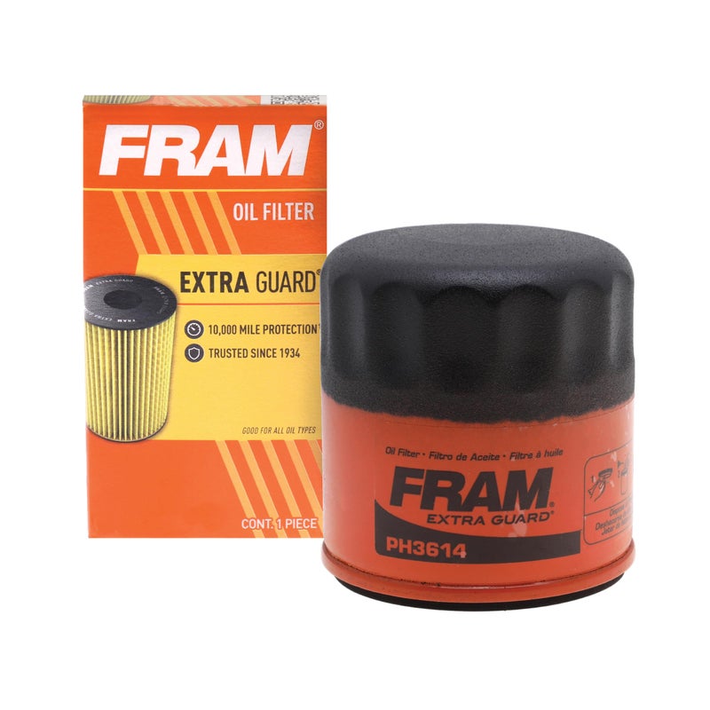 فلتر زيت المحرك FRAM Extra Guard PH3614 لتغيير 10K ميل للسيارات