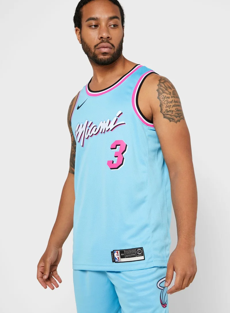 Nike Miami Heat Dwayne Wade Swingman 19 Jersey
