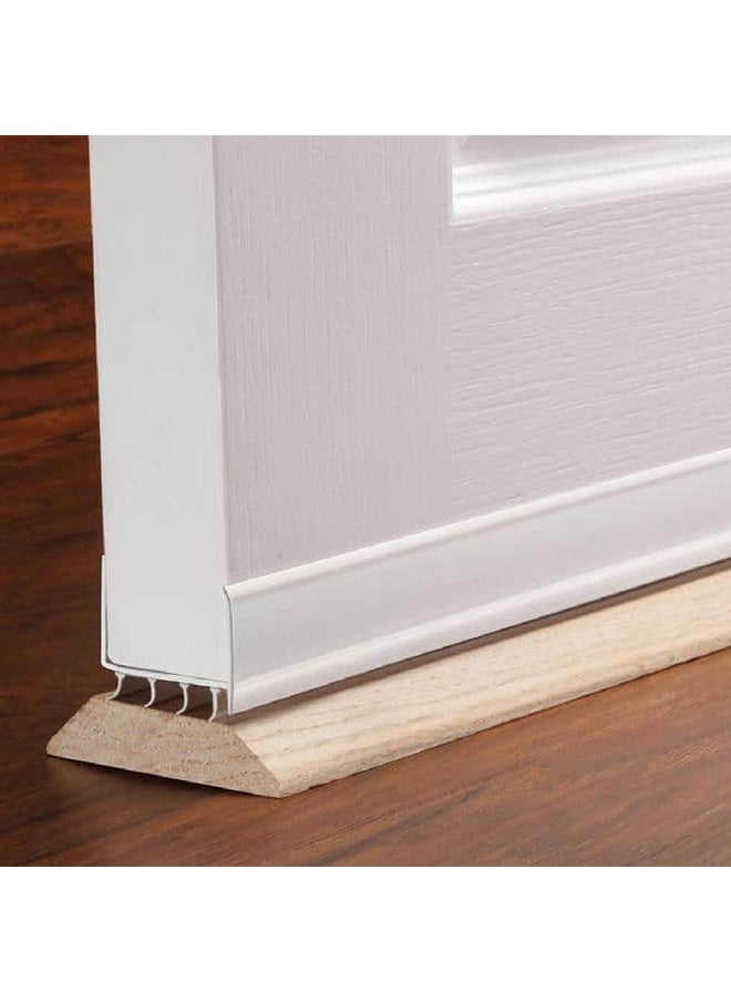 ام دي سدادة لقاعدة الباب على شكل U من الفينيل فائق الجودة تُثبت ببراغي أبي 1.13 x 36 x 2 بوصة  - Image 4