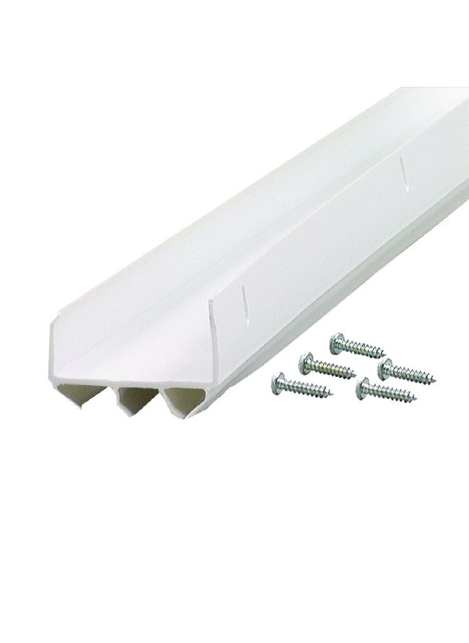 ام دي سدادة لقاعدة الباب على شكل U من الفينيل فائق الجودة تُثبت ببراغي أبي 1.13 x 36 x 2 بوصة  - Image 1