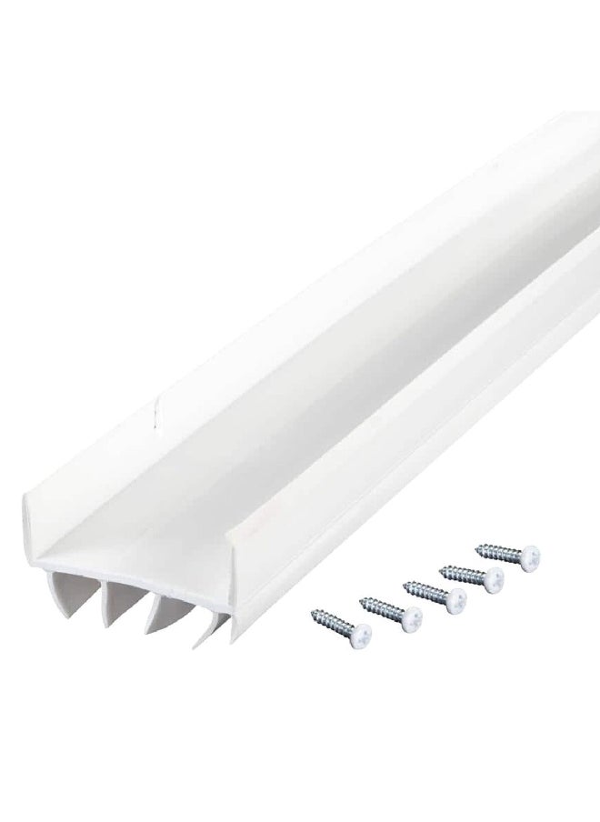 ام دي سدادة لقاعدة الباب على شكل U من الفينيل فائق الجودة تُثبت ببراغي أبي 1.13 x 36 x 2 بوصة  - Image 3
