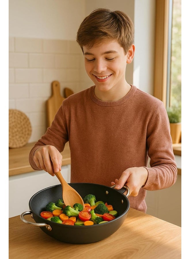 BS B&S High Saucepot with INOX Handles – Sizes 24CM, 28CM, 32CM – High Walls for Large Cooking – Induction & Standard Base Options – Professional Grade Aluminum Kitchen Cookware (32 CM) - Image 5