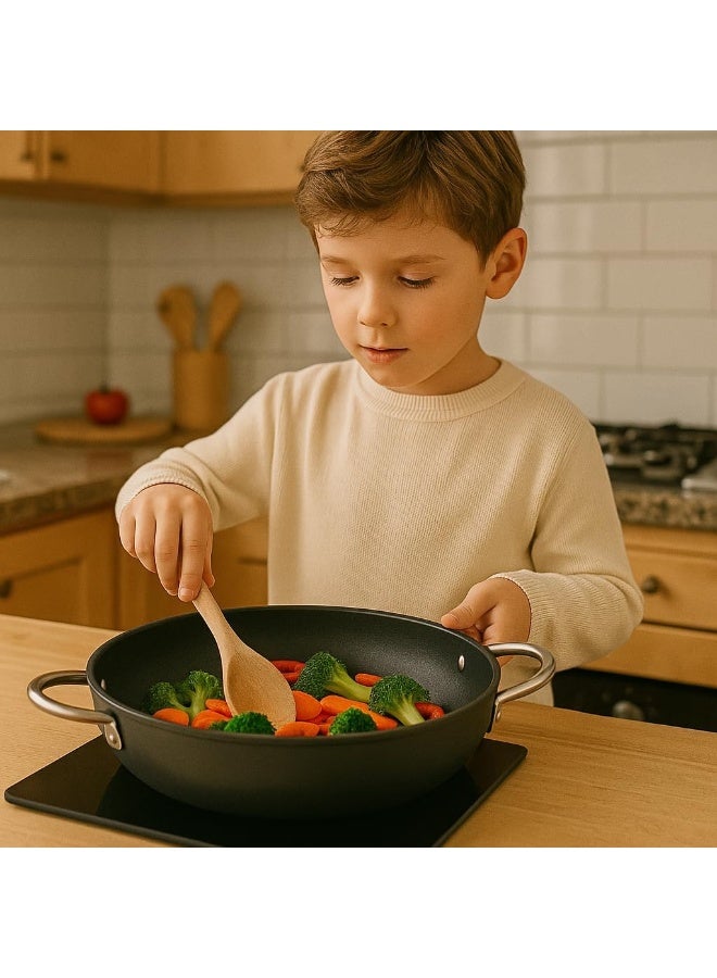 BS B&S High Saucepot with INOX Handles – Sizes 24CM, 28CM, 32CM – High Walls for Large Cooking – Induction & Standard Base Options – Professional Grade Aluminum Kitchen Cookware (32 CM) - Image 2