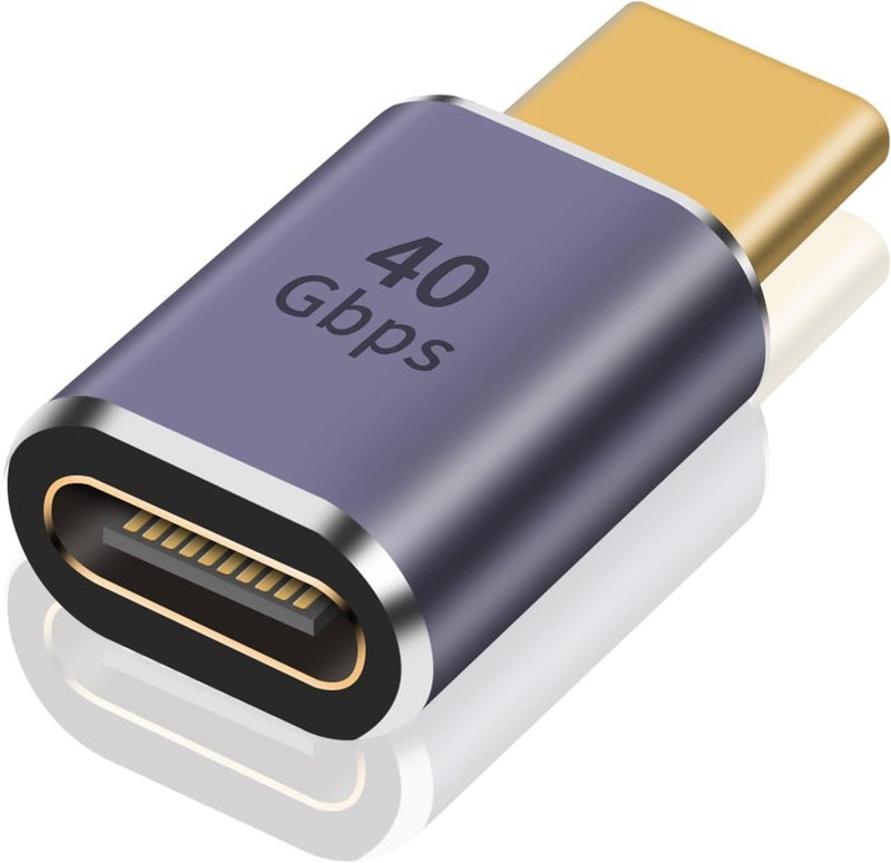 DuHeSin USB C Extender Adapter 40Gbps, 100W USB C Male to Female Adapt, Extension Adapter with 8K Video Display for i-Pad, i-Mac, MacBook, Thunderbolt AE-0943CC - Image 1