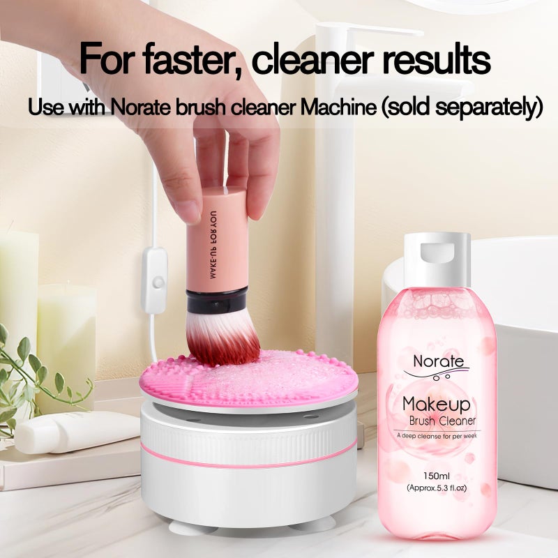 Norate Makeup Brush Cleaner, Make Up Brush Cleansers Solution, Makeup Cleaner for Makeup Brushes, Beauty Sponge, Powder Puff, Deep Clean Brush Shampoo, Gentle Formula Cruelty Free 5.3 FL.OZ - Image 3