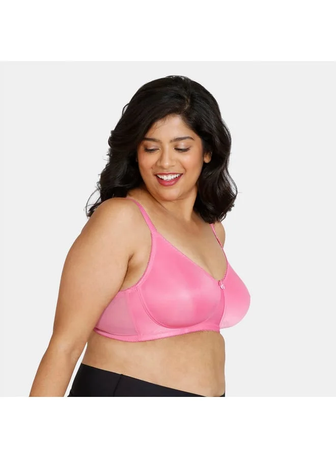 zivame Zivame Solid Bra with Hook and Eye Closure