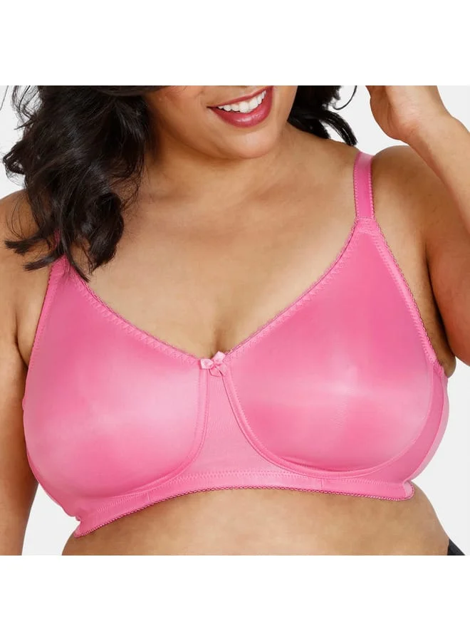 zivame Zivame Solid Bra with Hook and Eye Closure