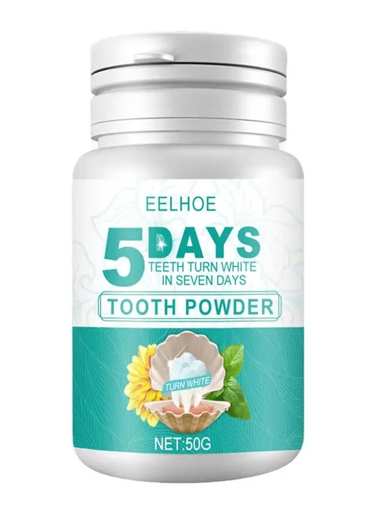 EELHOE Teeth Whitening Pearl Powder, Tea, Coffee, Wine u0026 Smoking Stain Remover, Breath Freshener, Tooth Cleaning Powder For Daily Life - Image 2