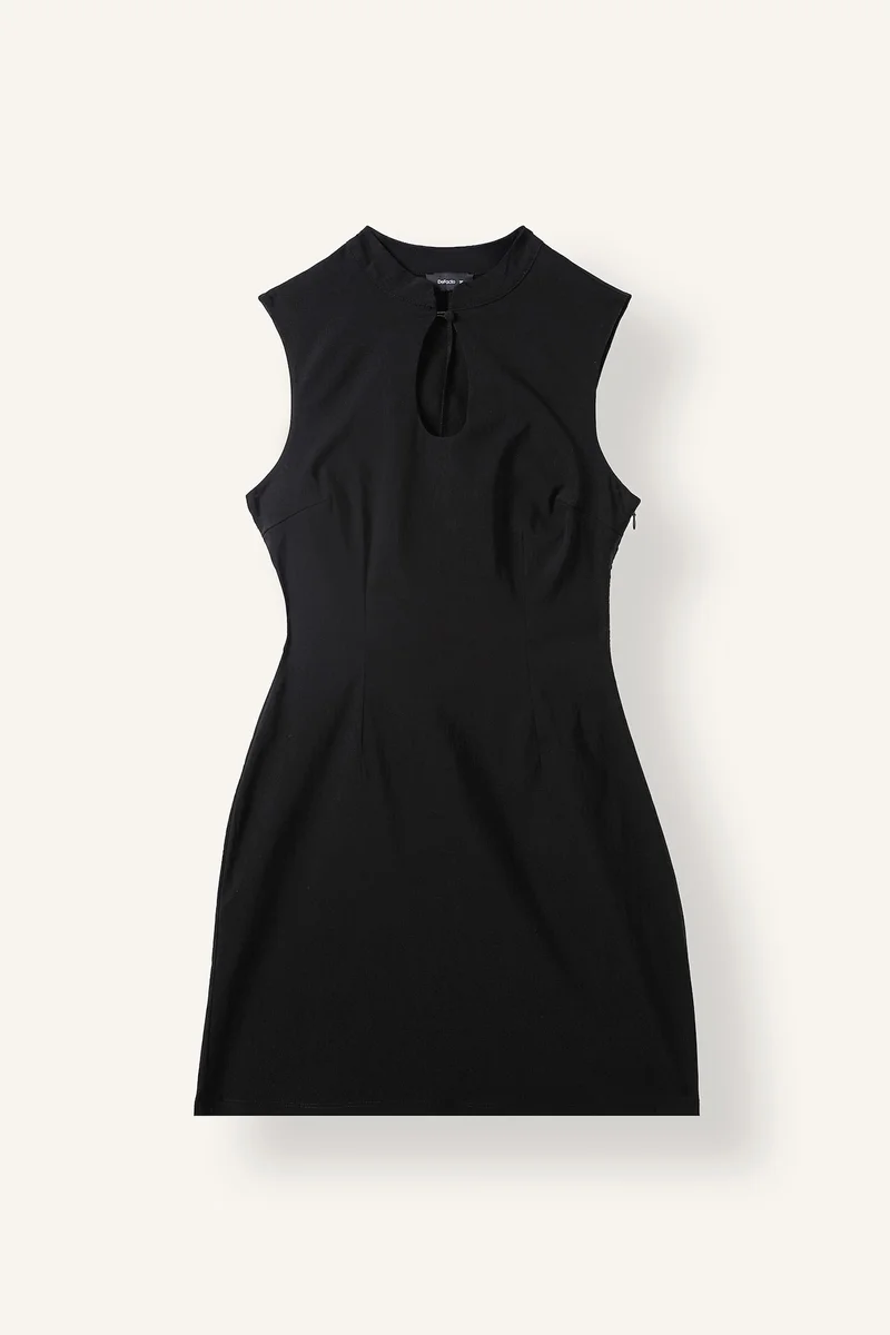 Crew Neck Mini Dress