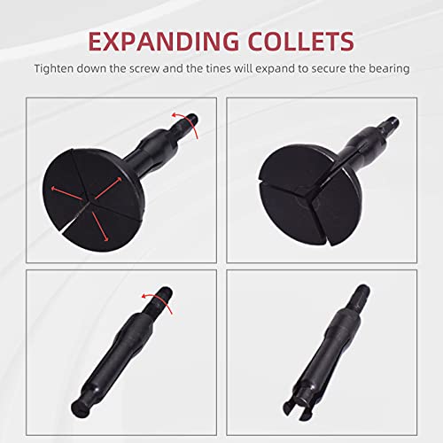 Alltooetools أداة استخراج المحامل الداخلية من Alltooetools 16 قطعة مع مجموعة أدوات إزالة بمطرقة منزلقة - Image 4