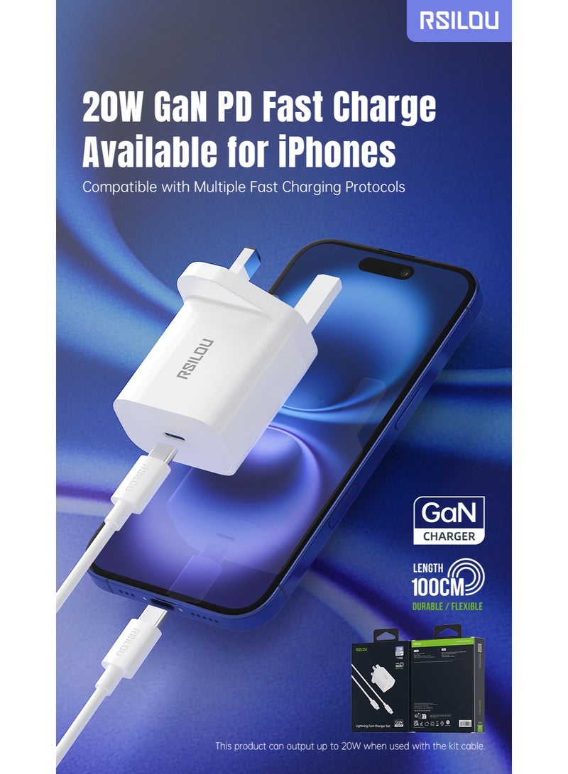 rsilou RSILOU - 20W  TYPE-C fast charging mobile wall charger (Cable not included) - Image 5