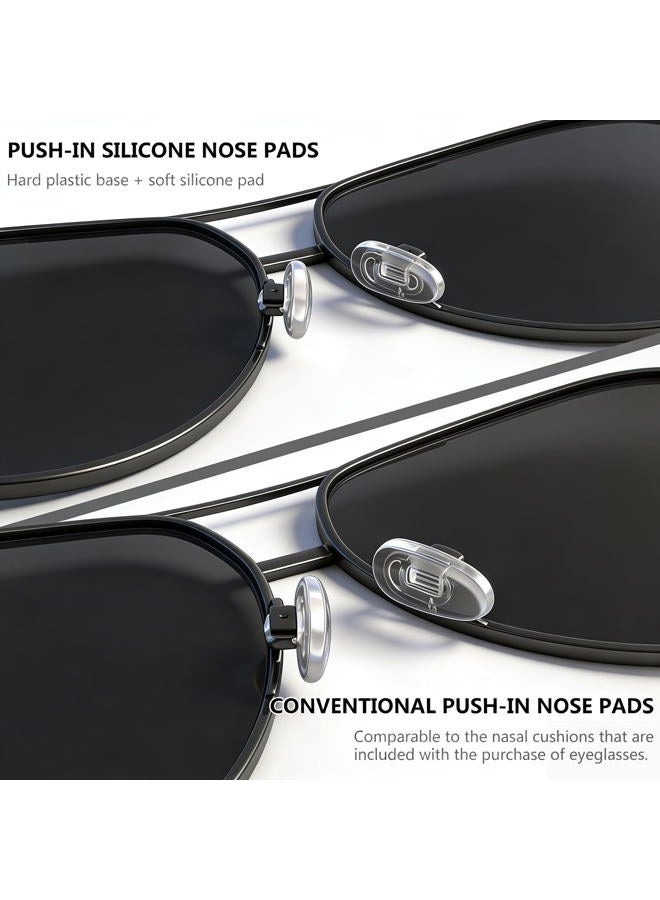 PFDHQS Push-in Nose Pads for Glasses - 18 Pairs Eyeglass Nose Pads and 6 Options for Comfort - Image 5