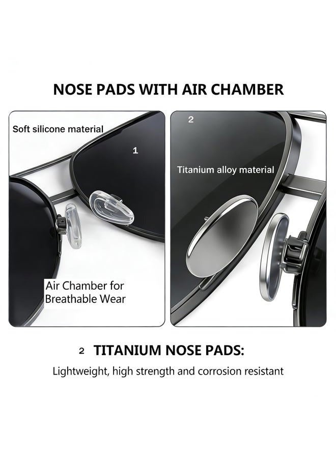 PFDHQS Push-in Nose Pads for Glasses - 18 Pairs Eyeglass Nose Pads and 6 Options for Comfort - Image 4