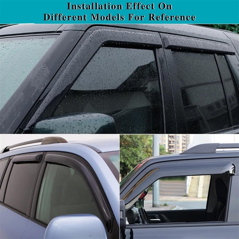 DEMULAX Auto Side Window Wind Deflectors for Pilot 2003-2022 - Image 3