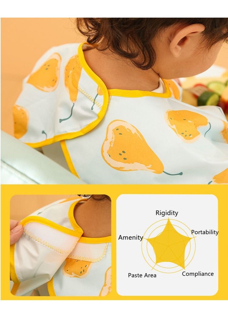XiuWoo Baby Waterproof Anti-dirty Sleeved Weaning Bib Dining Chair Cover for 6-48 Months  - Image 4
