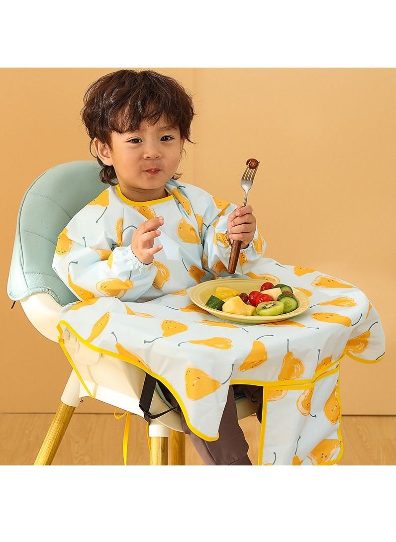XiuWoo Baby Waterproof Anti-dirty Sleeved Weaning Bib Dining Chair Cover for 6-48 Months  - Image 5