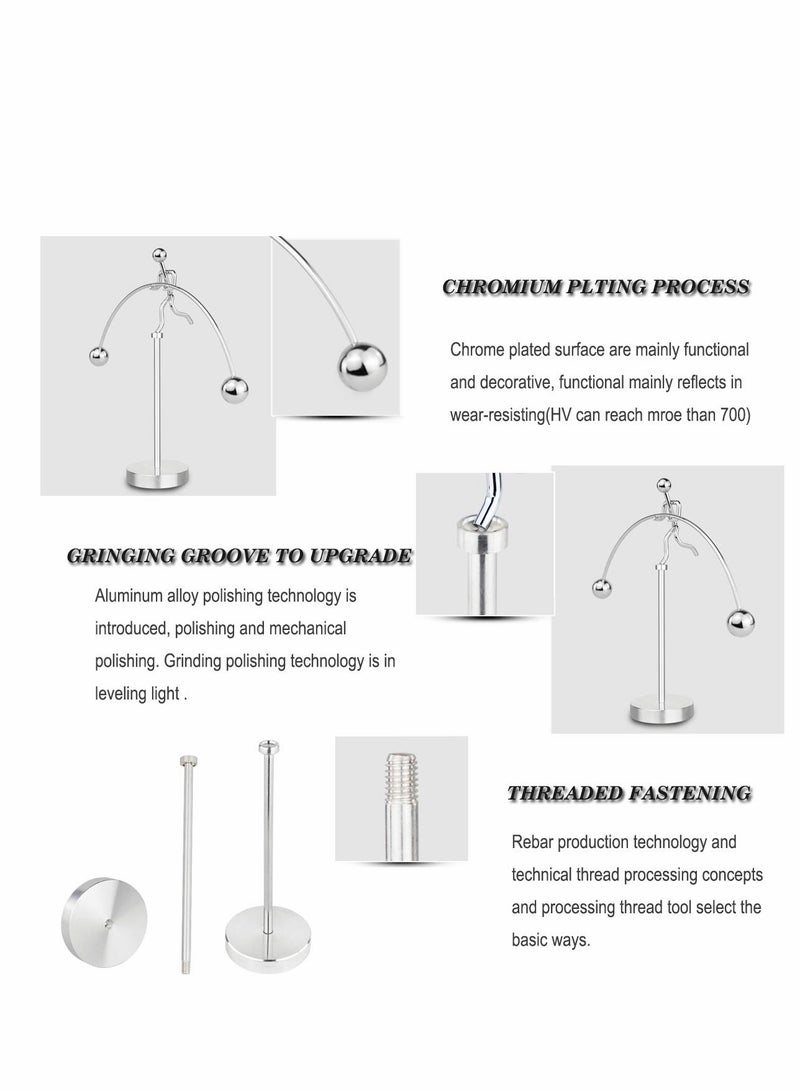 Excefore Steel Balance Toy Weightlifter Kinetic Art Balance Toy Balancing Decompressive Science Psychology Home Offic Decor Desk Decor Toy - Image 5
