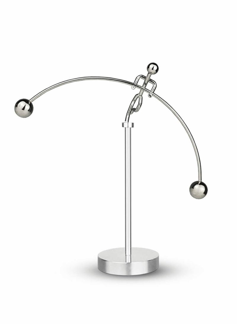 Excefore Steel Balance Toy Weightlifter Kinetic Art Balance Toy Balancing Decompressive Science Psychology Home Offic Decor Desk Decor Toy - Image 1
