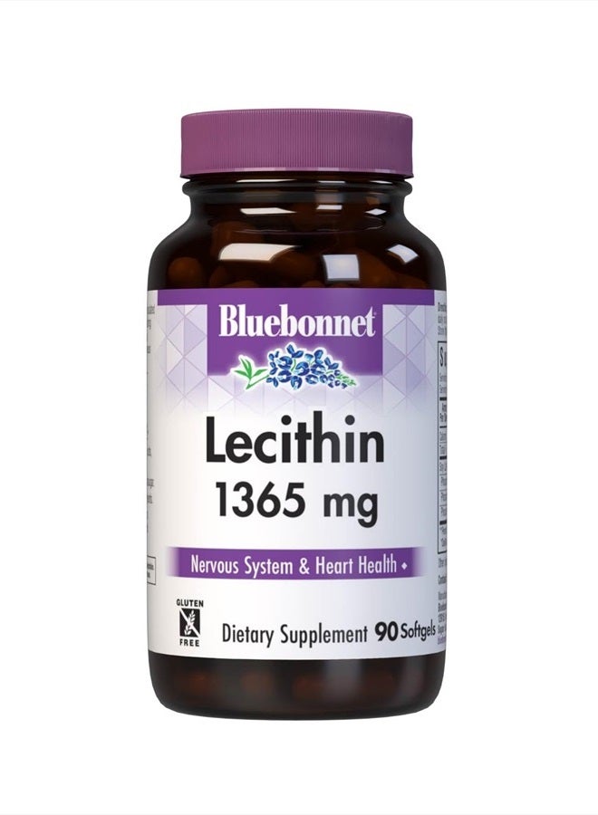 Bluebonnet Lecithin 1365mg, 90 Count - Image 1