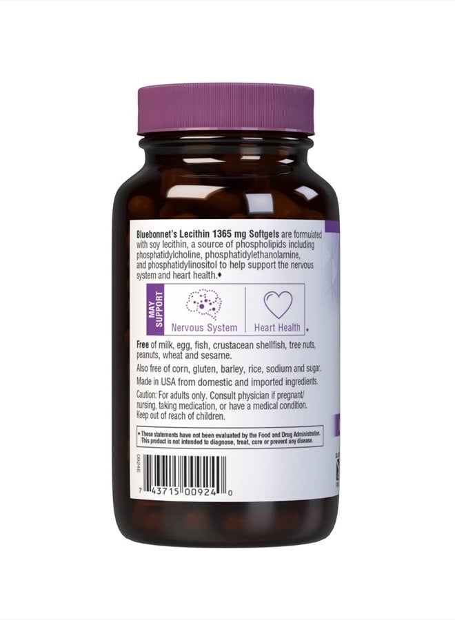 Bluebonnet Lecithin 1365mg, 90 Count - Image 3