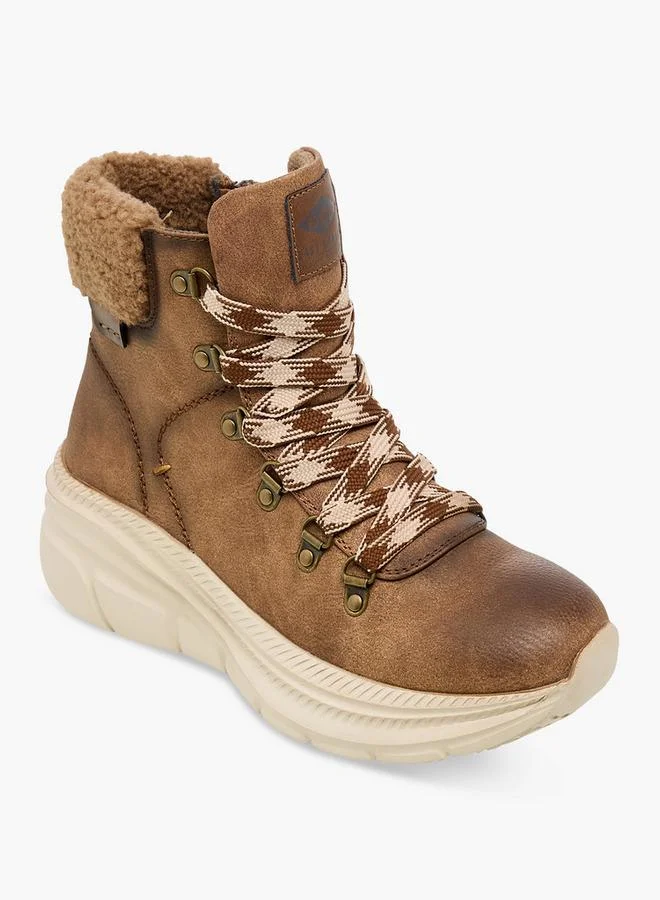 Lee Cooper Women's Fur Accent Ankle Boots