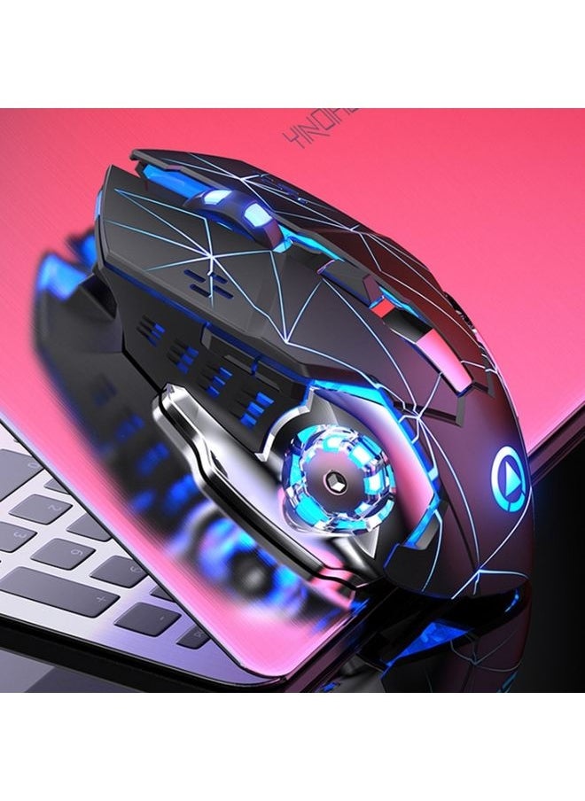 NIBEMINENT YINDIAO A4 2.4GHz 1600DPI 3-modes Adjustable Rechargeable Wireless Silent Gaming Mouse (Star Black)  - Image 2