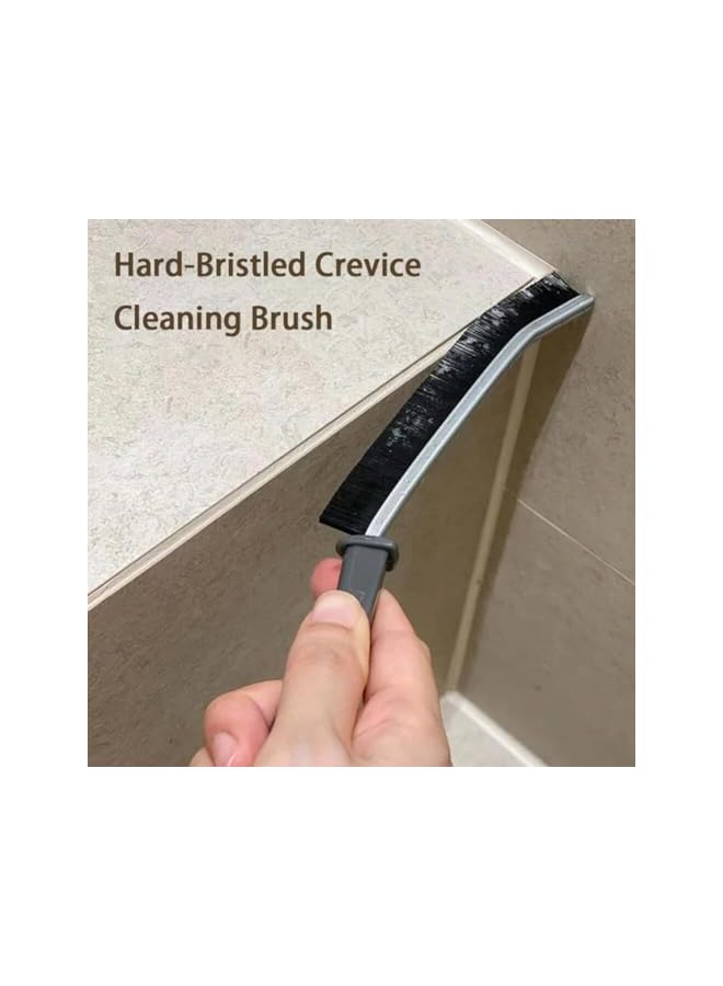 promass 3 PCS Crevice Cleaning Brush,Multifunctional Shower Cleaner Brush,Hand-Held Gap Cleaning Brush Tool for Kitchen Surfaces Windows Groove Tiles Faucets Bathroom Corner - Image 4