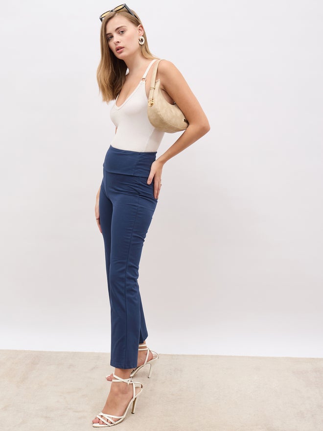 ستايلي بنطلون واسع بخصر مطاطي عريض - Image 1