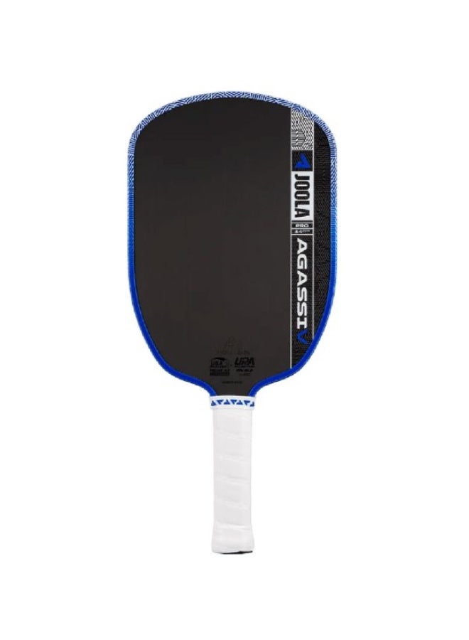JOOLA Agassi Pro V Pickleball Paddle – Andre Agassi Royal Blue 16mm | Carbon Fiber Surface | KineticFrame Tech | Control & Stability | USAPA Approved - Image 1