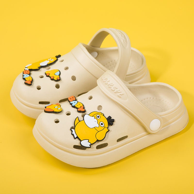 Children'S Hole Shoes Summer Popular Men'S And Women'S Cute Non-Slip Cartoon Ultra-Light Slippers Medium And Small Children'S Closed Toe Slippers - Image 1