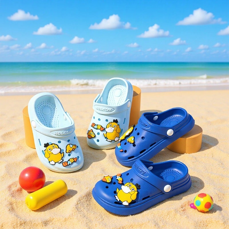 Children'S Hole Shoes Summer Popular Men'S And Women'S Cute Non-Slip Cartoon Ultra-Light Slippers Medium And Small Children'S Closed Toe Slippers - Image 5