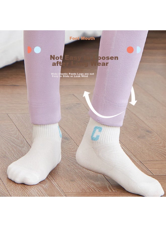 YUZHAOLIN Yuzhaolin Children's Autumn Long Johns, Girls' Antibacterial Inner Cotton Pants, Boys' Thermal Underwear, Mid To Big Kids' Single Pants, Autumn And Winter Base Layer Underpants  - Image 5