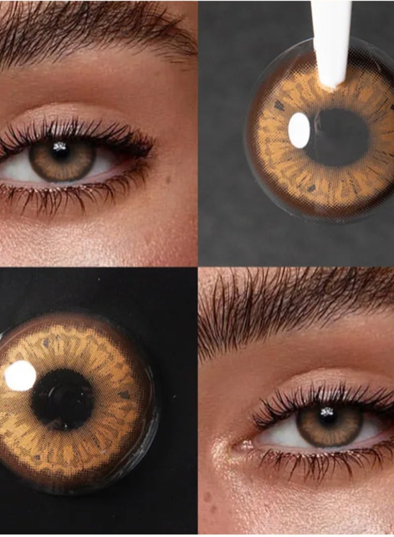 يونيبلينغ عدسات لاصقة ملونة سنوية جوز الهند البني - Image 4