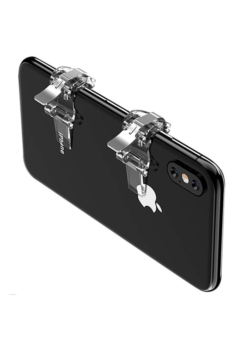 PUBG S4 Mobile Gamepad Trigger Game Fire Button Phone Sensitive Shoot Aim Key, Transparent USB Smartphone Gaming Controller for Android IOS  - Image 3