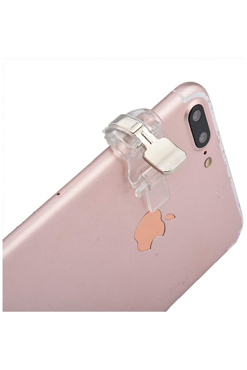PUBG S4 Mobile Gamepad Trigger Game Fire Button Phone Sensitive Shoot Aim Key, Transparent USB Smartphone Gaming Controller for Android IOS  - Image 4