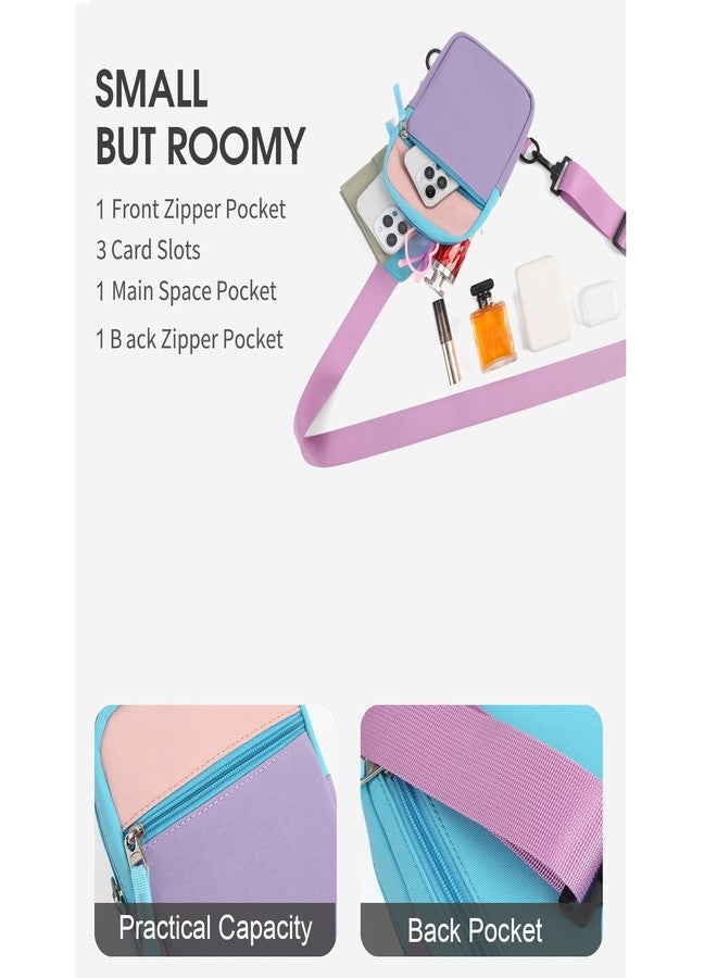 cotmcor Small Initial Sling Bag Crossbody Bag Fanny Pack for Teens Kids, Blue&purple, Small - Image 4