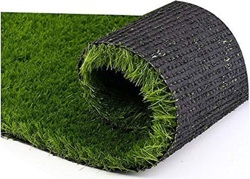 Kuber Industries Artificial Grass Carpet|Mat for Balcony, Lawn, Door||Drainage Holes & Rubber Backing|Plastic Turf Carpet Mat, Artificial Grass (3 x 5 Feet)|GREEN - Image 3