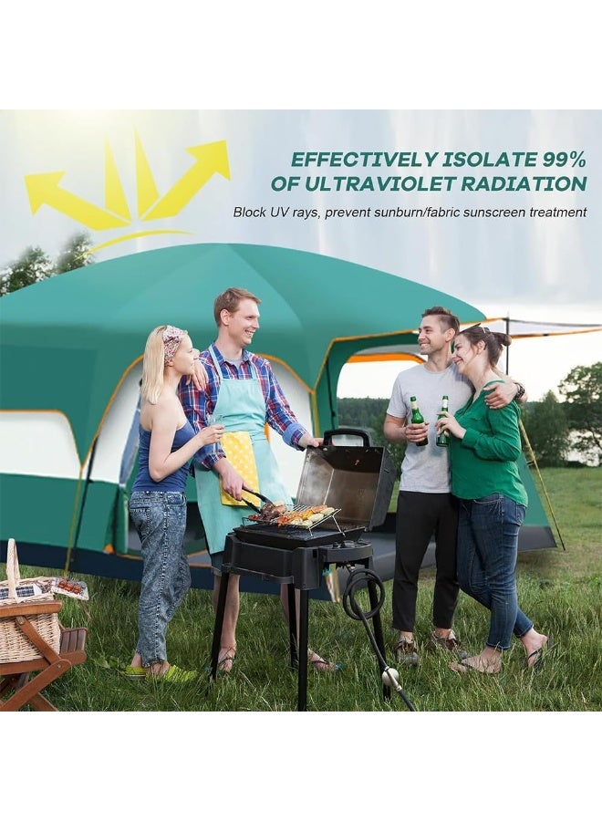 بلو فاير خيمة تخييم عائلية بطبقتين – غرف نوم وصالة واسعة، مقاومة للماء والرياح، تهوية ممتازة، سهلة التركيب - Image 3