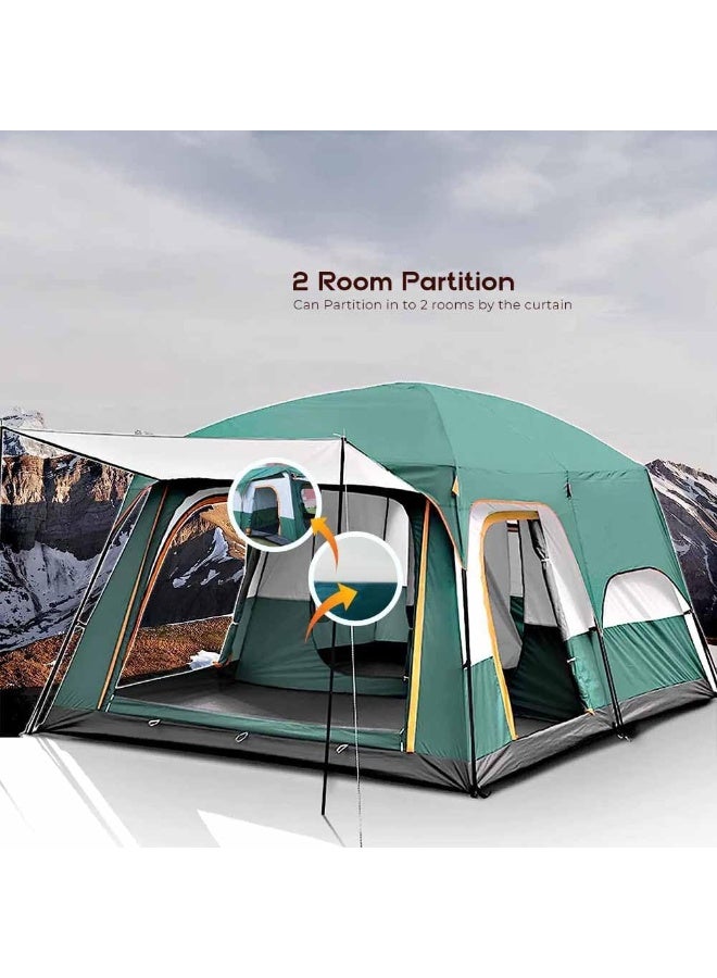 بلو فاير خيمة تخييم عائلية بطبقتين – غرف نوم وصالة واسعة، مقاومة للماء والرياح، تهوية ممتازة، سهلة التركيب - Image 5