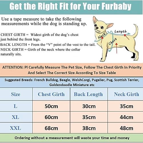 KUTKUT Dog Fleece Shirt, Soft Flannel Dog Sweatshirt Clothes For Medium Dogs, Avocado Pattern Winter Party Dress Up For French Bulldog, Pug, Etc. (Size: Xl, Chest: 60 Cm), Yellow,1 Count - Image 4