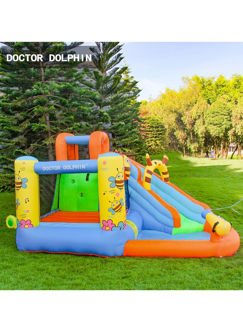 doctor dolphin Doctor Dolphin Inflatable Bee Bounce House Water Slide Bouncy House for Kids Outdoor Outdoor Party with Air Blower 63120  - Image 4