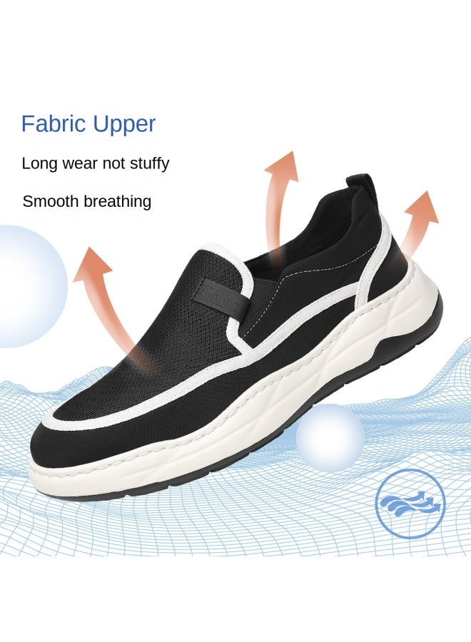 15MINS Slip-on Men's Casual Shoes - New Breathable Knit Fabric Loafers, Lightweight Comfortable Slip-on Sneakers For Dad - Image 2