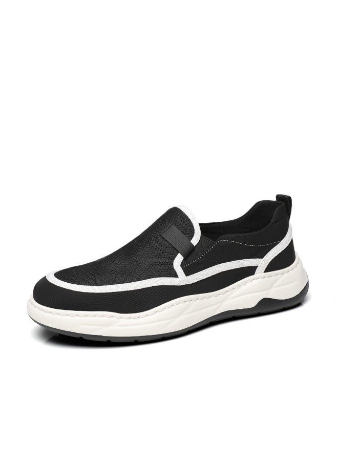 15MINS Slip-on Men's Casual Shoes - New Breathable Knit Fabric Loafers, Lightweight Comfortable Slip-on Sneakers For Dad - Image 4