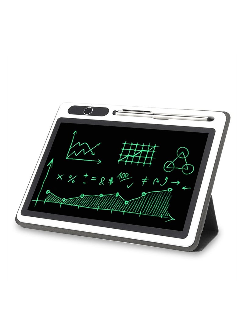 بيوينتي 10 Inch Colorful LCD Writing Tablet for Kids with Faux Leather Case Perfect for Learning Notes and Creative Drawing  - Image 1