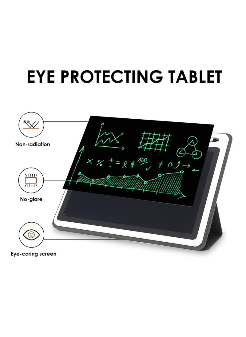 بيوينتي 10 Inch Colorful LCD Writing Tablet for Kids with Faux Leather Case Perfect for Learning Notes and Creative Drawing  - Image 3