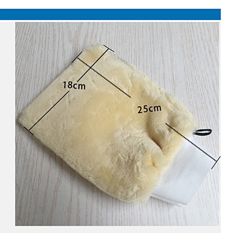 Car Wash Mitt Double Sided Wool Microfiber Car Cleaning Glove for Motorcycle Wax Polishing Washer Sponge Car Care Cleaning - Image 2