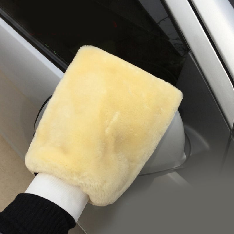 Car Wash Mitt Double Sided Wool Microfiber Car Cleaning Glove for Motorcycle Wax Polishing Washer Sponge Car Care Cleaning - Image 5