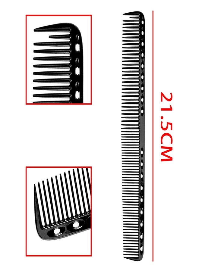 Micro Trader Aluminum Hair Comb Metal Cutting Hairdressing Barbers Salon Professional Combs Anti-Static Ultra Thin Black - Image 4