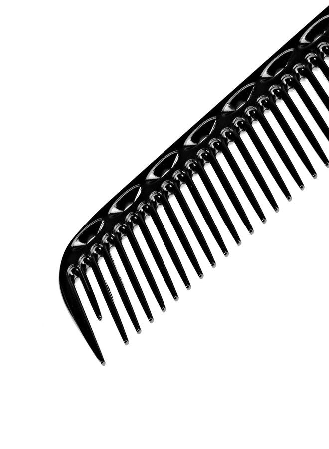 Micro Trader Aluminum Hair Comb Metal Cutting Hairdressing Barbers Salon Professional Combs Anti-Static Ultra Thin Black - Image 3